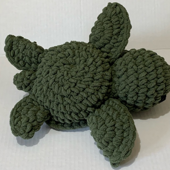 Sea Turtle Playroom Decor Soft Plushie Sea Turtle Handmade Crochet - Picture 10 of 15